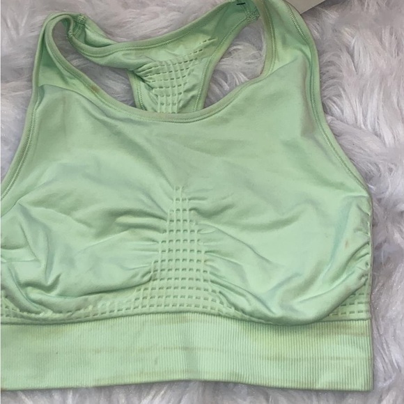Sweaty Betty Pomelo Green Stamina Longline Workout Bra - Picture 3 of 11